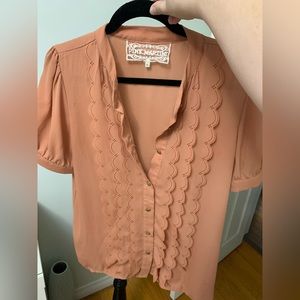 Pink Martini womens button up blouse